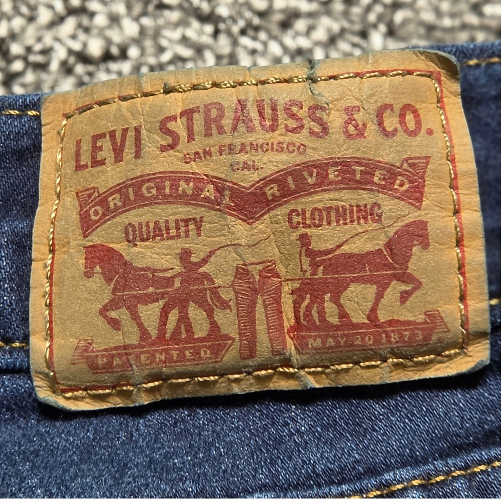 Jeans Levis 29 Womens‎ Dark Blue Excellent 311 Shaping Skinny Distressed Ripped - Picture 7 of 11